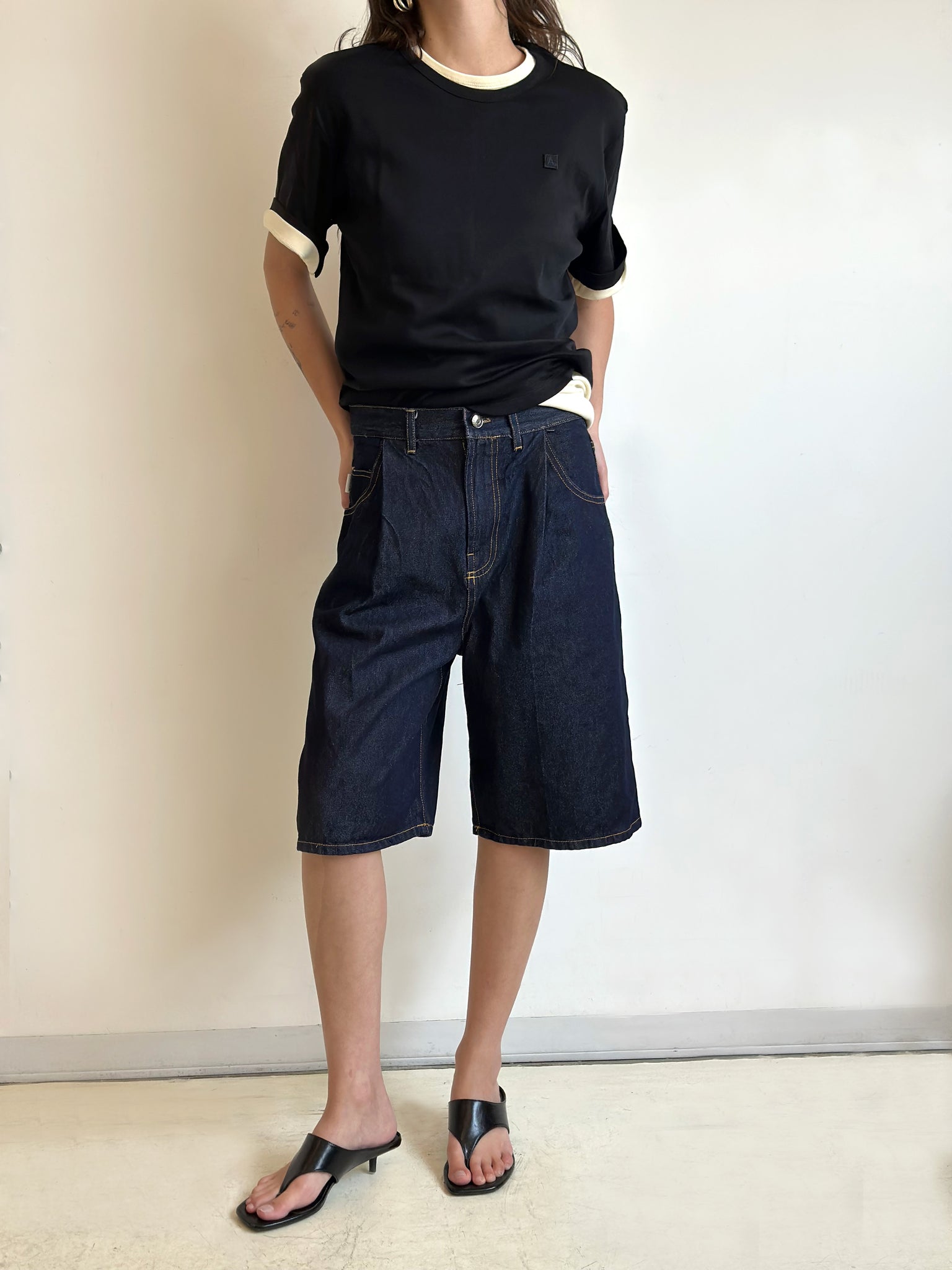Assemble unisex denim shorts