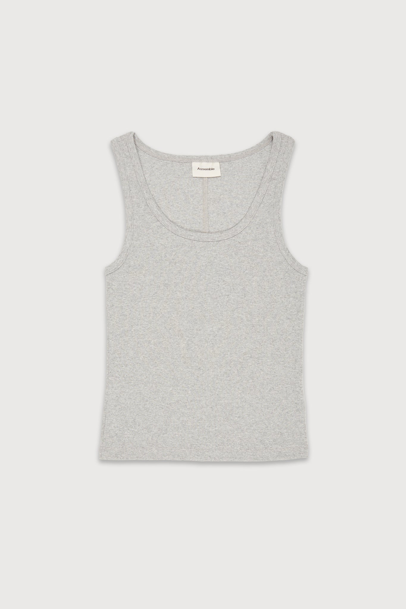 Assemble grey unisex tank top