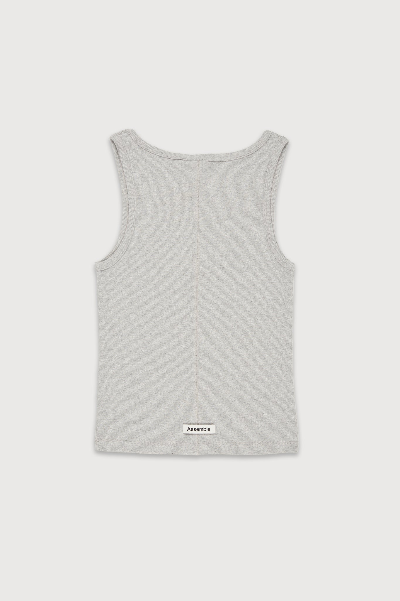Assemble grey unisex tank top