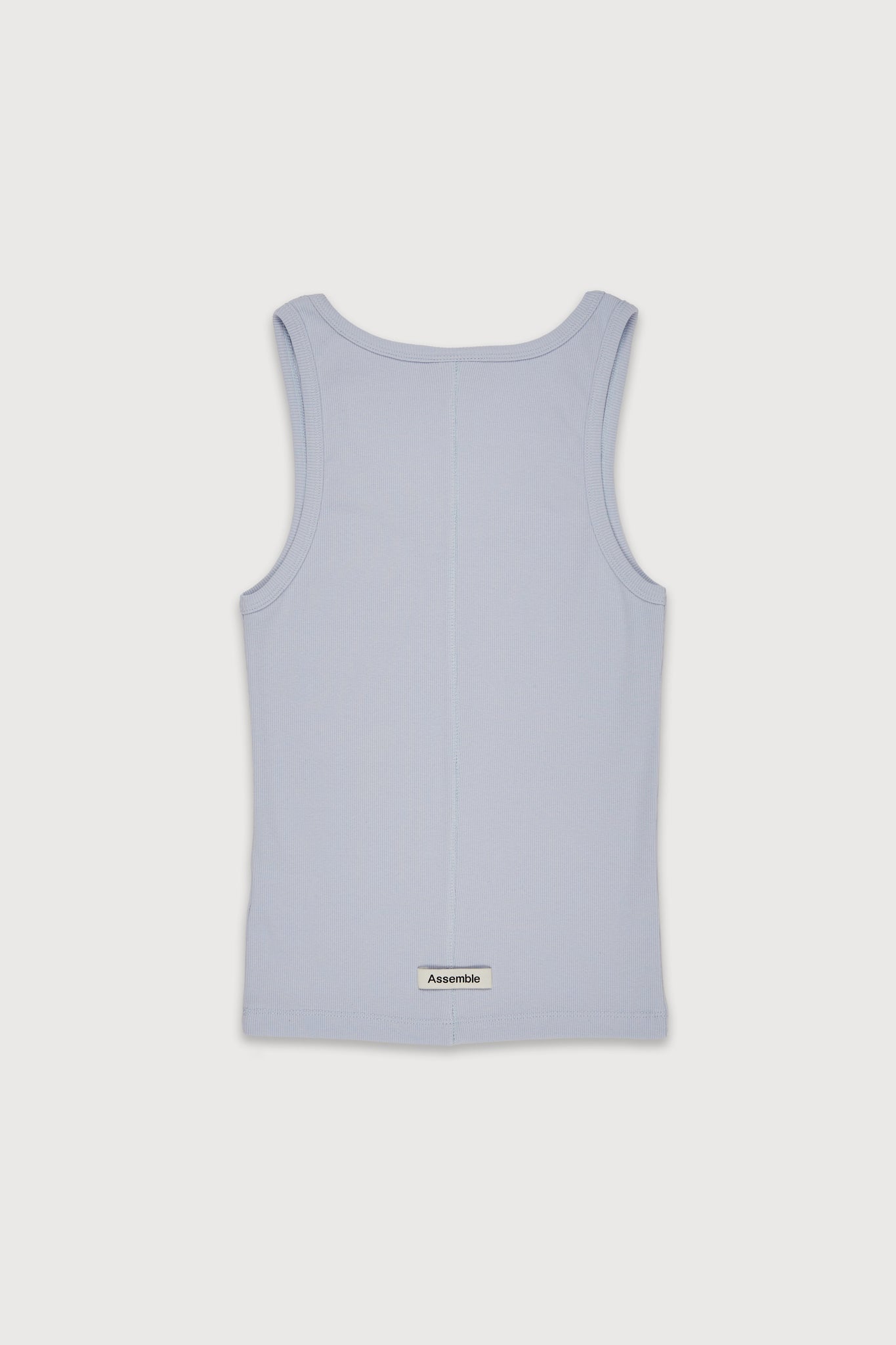 Assemble light blue unisex tank top