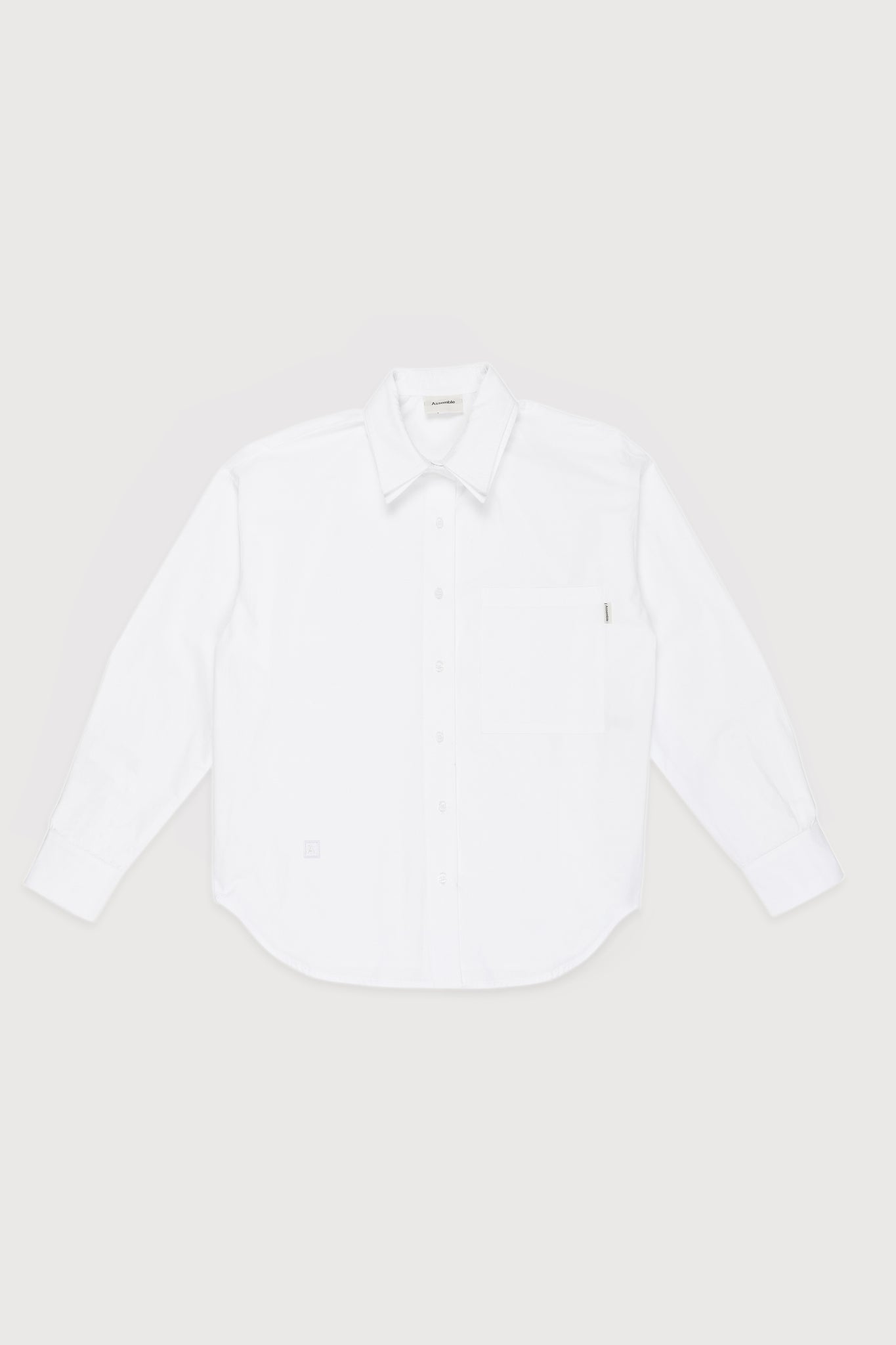 Assemble layered collar white shirt