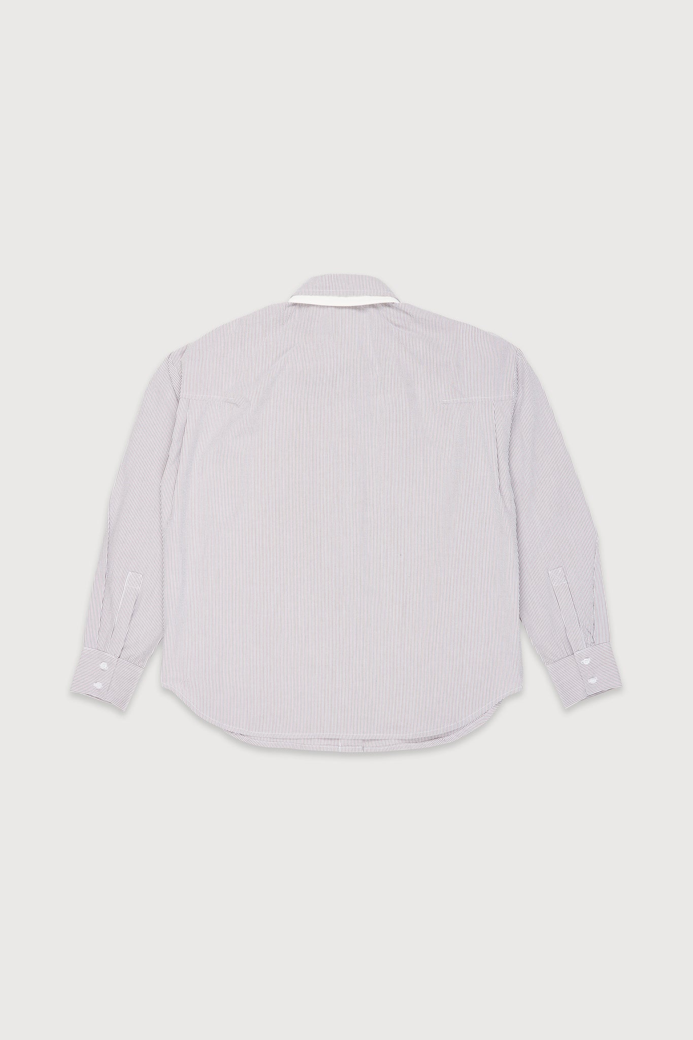 Assemble layered collar striped shirt