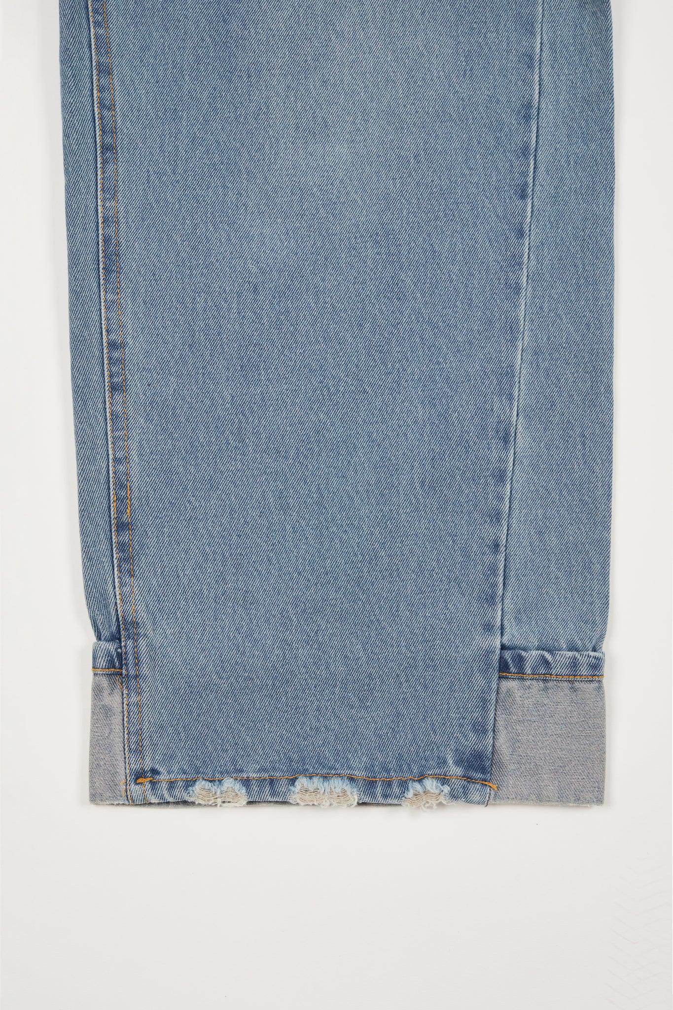 Assemble denim twisted wide-leg jeans in light blue wash