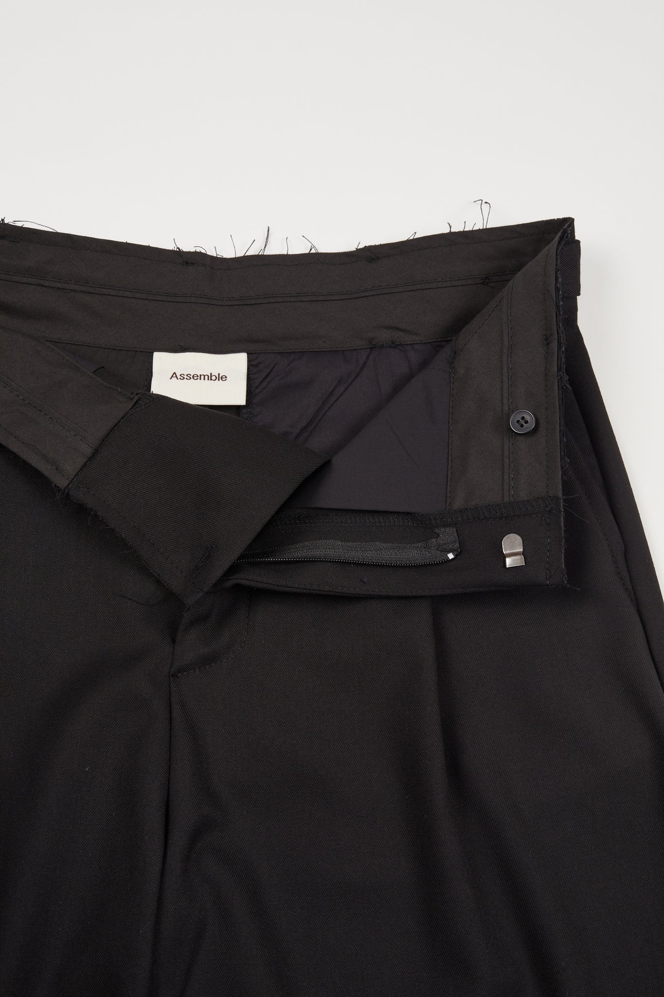 Assemble unisex tailored shorts- details