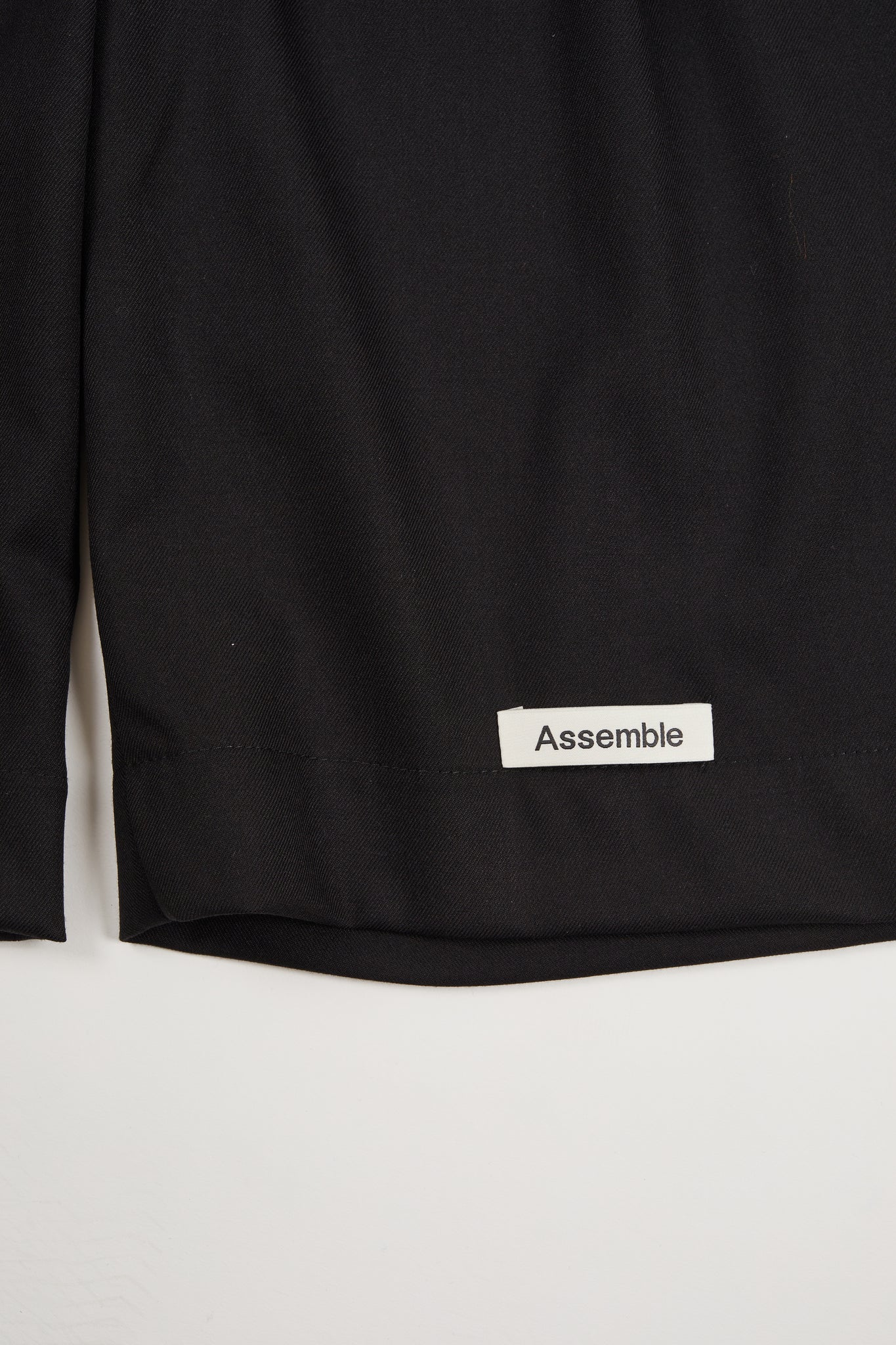 Assemble unisex tailored shorts- details
