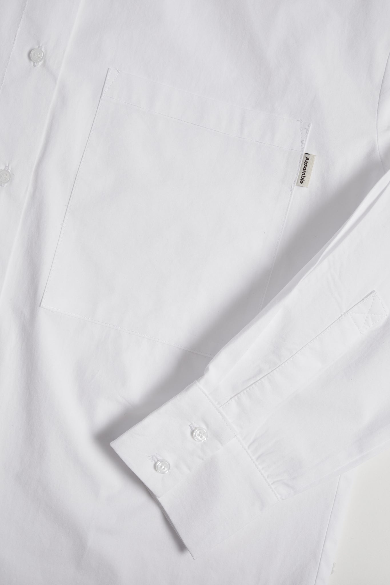 Assemble layered collar white shirt